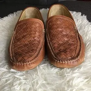 JOHNSTON MURPHY Sheepskin Weave Slip On Loafers Size 11 M 25-0306 J7 Preowned Johnston & Murphy | Shoes | Johnston Murphy Sheepskin Weave  main image 2